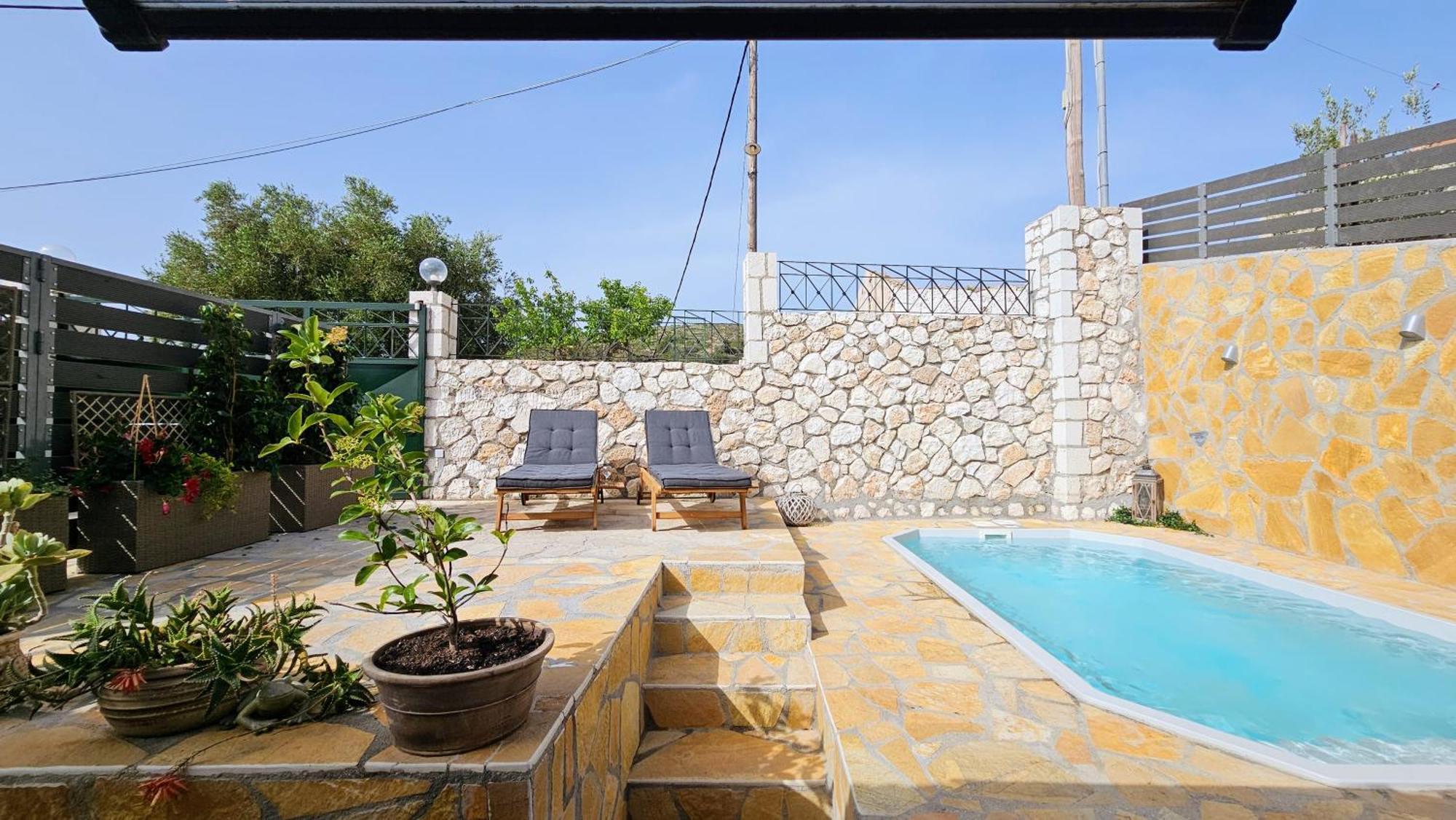 Villa Apoplous With Pool Асос Экстерьер фото